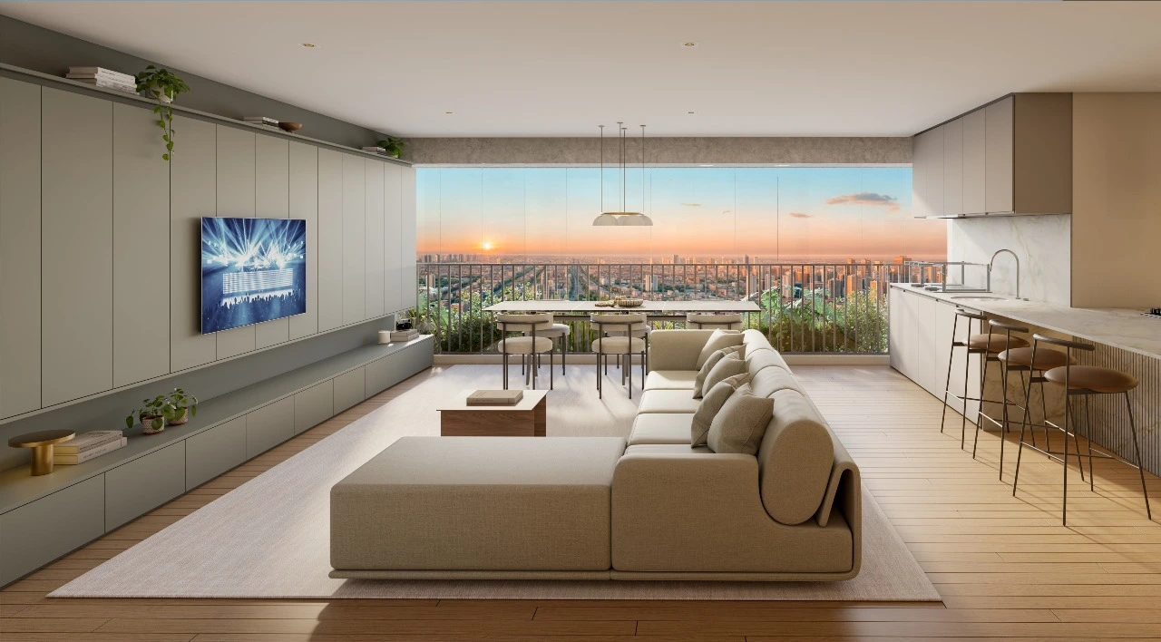 LIVING AMPLIADO DE 123,05m²