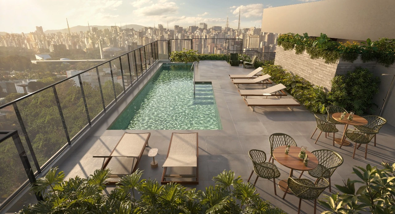 Voo Lazer Rooftop do empreendimento Auren Studios Vila Clementino, em Vila Clementino