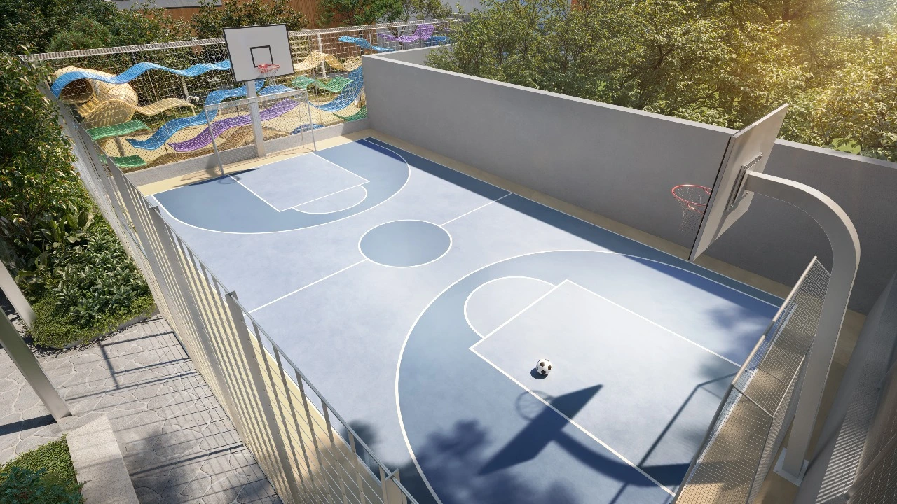 Quadra recreativa do Granoscar Ibirapuera no bairro Moema.