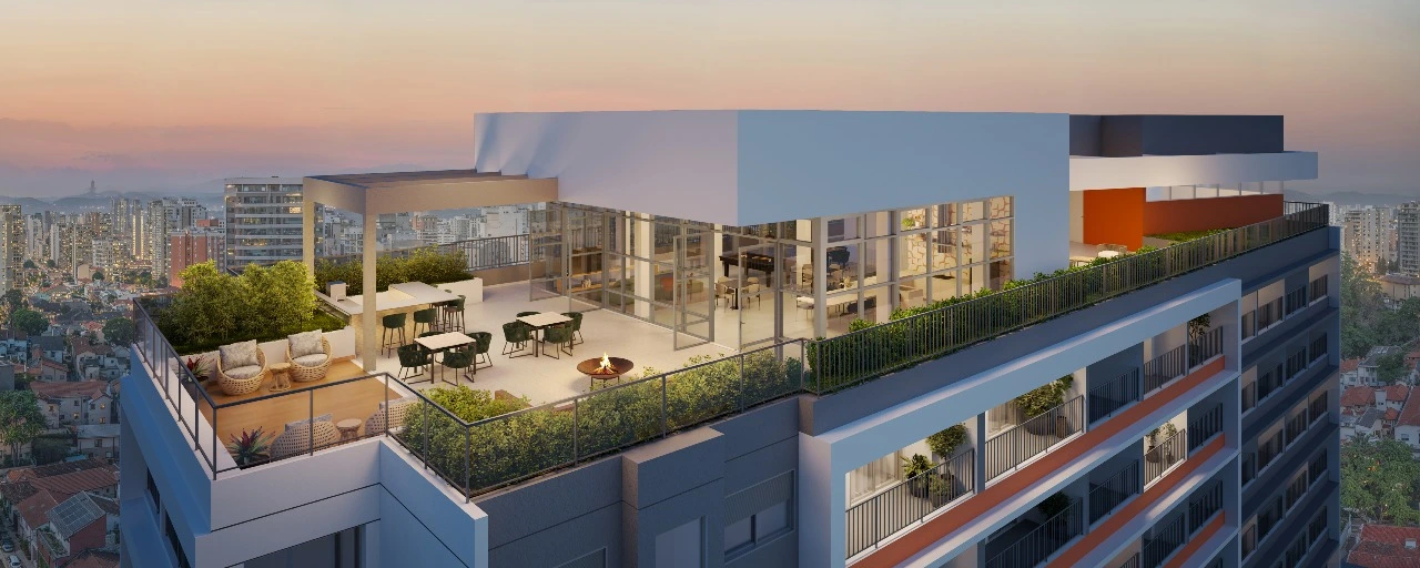 Voo lazer - Rooftop do empreendimento The Collection Vila Mariana, em Vila Mariana