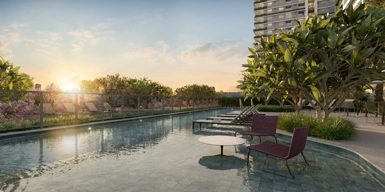 Piscina Descoberta - Condomínio Collection do empreendimento The Rose/Collection, em Vila Mariana