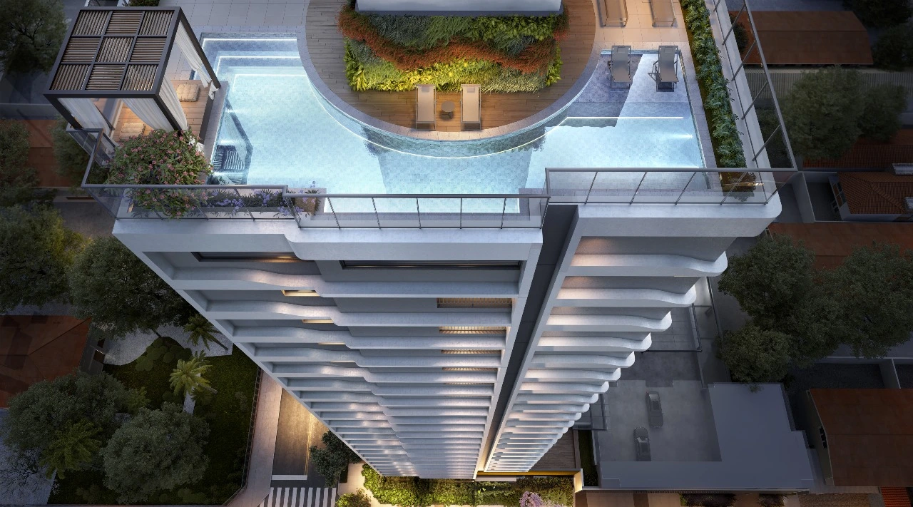 Piscina - Rooftop do empreendimento Tucuna 250, em Perdizes