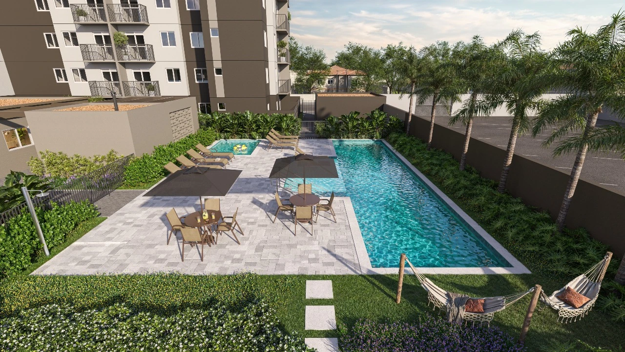 Piscinas Adulto e Infantil do empreendimento Vila Boulevard Mooca, em Mooca