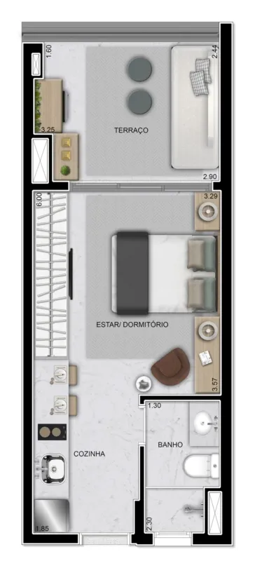 Studio - 31 m²